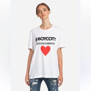 Dolce & Gabbana #Boycott T Shirt